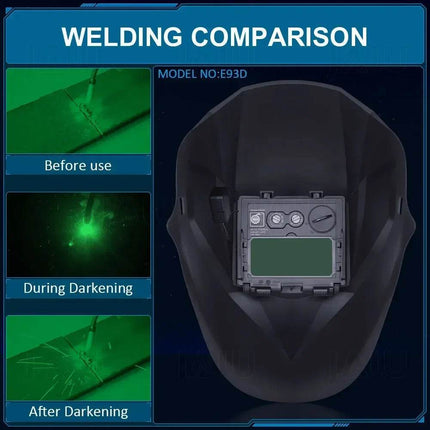 Solar Large View Auto Darkening Helmet Welding Mask - Welding Mask - JALU - Mad Fly Essentials