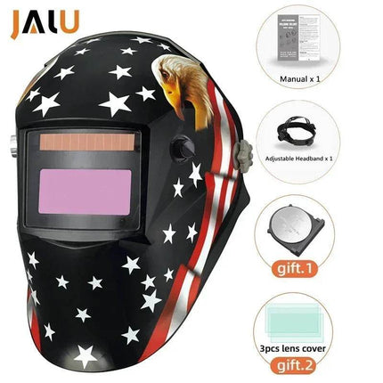 Solar Large View Auto Darkening Helmet Welding Mask - Welding Mask - JALU - Mad Fly Essentials