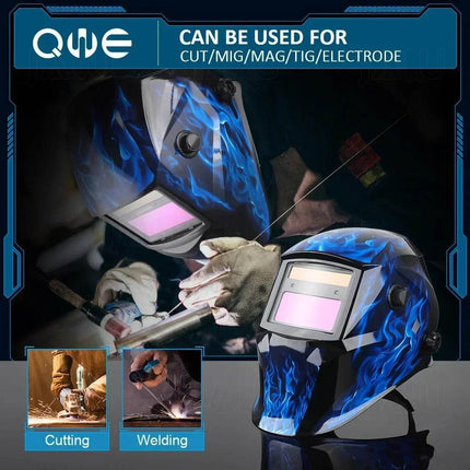 Solar Large View Auto Darkening Helmet Welding Mask - Welding Mask - JALU - Mad Fly Essentials