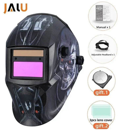 Solar Large View Auto Darkening Helmet Welding Mask - Welding Mask - JALU - Mad Fly Essentials