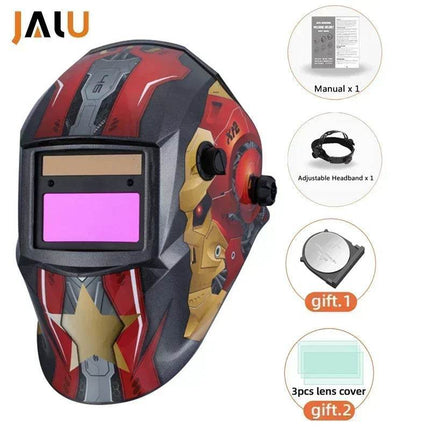 Solar Large View Auto Darkening Helmet Welding Mask - Welding Mask - JALU - Mad Fly Essentials