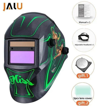 Solar Large View Auto Darkening Helmet Welding Mask - Welding Mask - JALU - Mad Fly Essentials