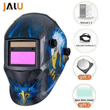 Solar Large View Auto Darkening Helmet Welding Mask - Welding Mask - JALU - Mad Fly Essentials