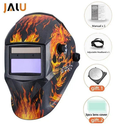 Solar Large View Auto Darkening Helmet Welding Mask - Welding Mask - JALU - Mad Fly Essentials
