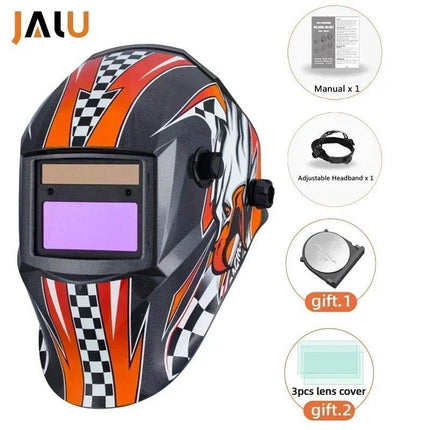 Solar Large View Auto Darkening Helmet Welding Mask - Welding Mask - JALU - Mad Fly Essentials