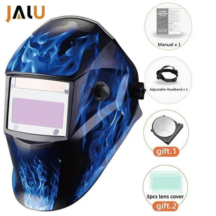 Solar Large View Auto Darkening Helmet Welding Mask - Welding Mask - JALU - Mad Fly Essentials
