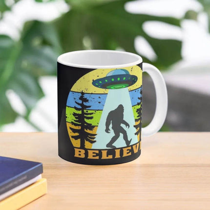 Bigfoot UFO Alien Vintage Coffee Mug - Mad Fly Essentials