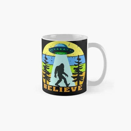 Bigfoot UFO Alien Vintage Coffee Mug - Mad Fly Essentials