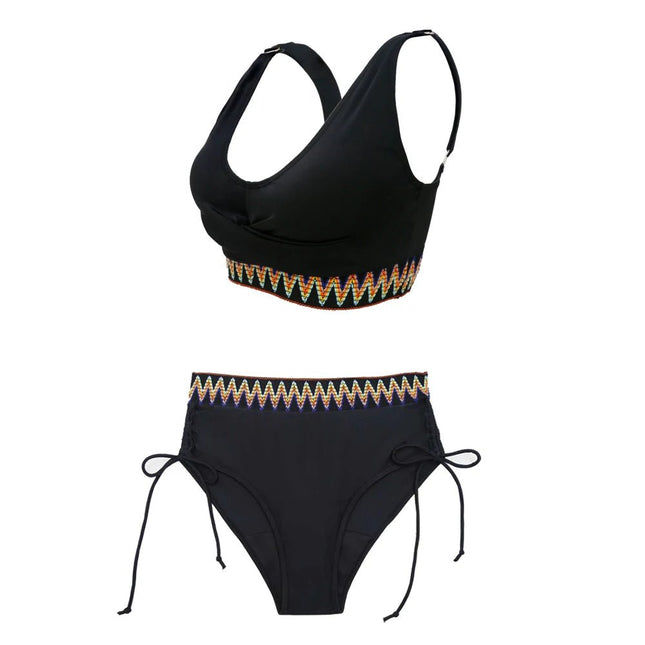 Bikini Set Women Brazilian Black White Solid Swimwear Bikini - Bikini Set - RUOTONGSEPT - Mad Fly Essentials