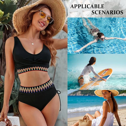 Bikini Set Women Brazilian Black White Solid Swimwear Bikini - Bikini Set - RUOTONGSEPT - Mad Fly Essentials