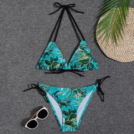 Bikini Set Women Lace Floral Backless Swimwear Bikini - Bikini Set - PanFlower - Mad Fly Essentials