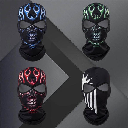 Black Ghost Skull Face Mask Balaclava - Balaclava - heatboywade - Mad Fly Essentials