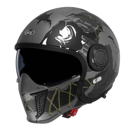 Black Feather Full Face Motorcycle Helmet - Motorcycle Helmet - Cyril - Mad Fly Essentials