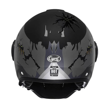 Black Feather Full Face Motorcycle Helmet - Mad Fly Essentials