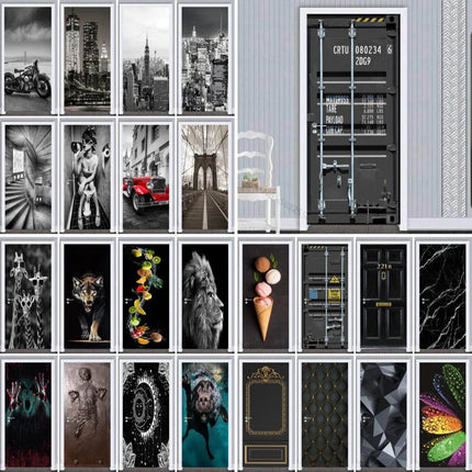 Black White Cityscape Funny 3D Wall Sticker - 3D Wall Sticker - Sensual Bee - Mad Fly Essentials