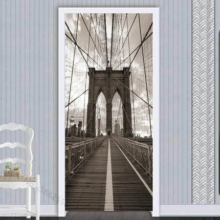 Black White Cityscape Funny 3D Wall Sticker - 3D Wall Sticker - Sensual Bee - Mad Fly Essentials