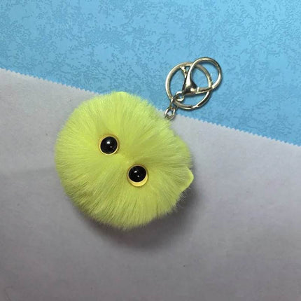 Black White Plush Cat Keychain Women Accessories - Women Accessories - TotoJay - Mad Fly Essentials