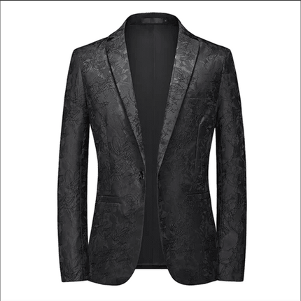 Blazer Men 3D Sequin Printed Pocket Lapel Blazer - Blazer - Micoopie - Mad Fly Essentials