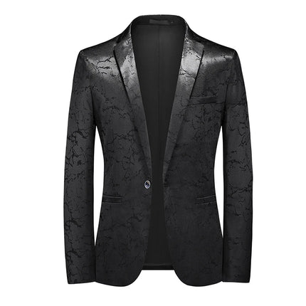 Blazer Men 3D Sequin Printed Pocket Lapel Blazer - Blazer - Micoopie - Mad Fly Essentials