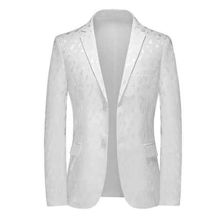 Blazer Men 3D Sequin Printed Pocket Lapel Blazer - Blazer - Micoopie - Mad Fly Essentials