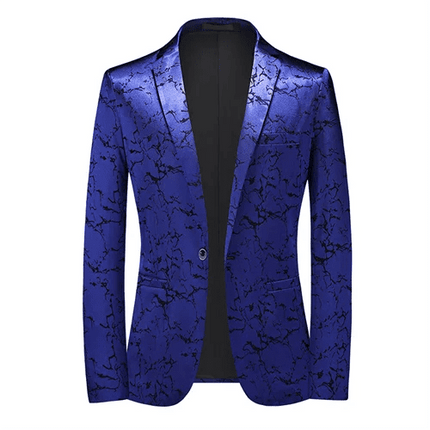 Blazer Men 3D Sequin Printed Pocket Lapel Blazer - Blazer - Micoopie - Mad Fly Essentials