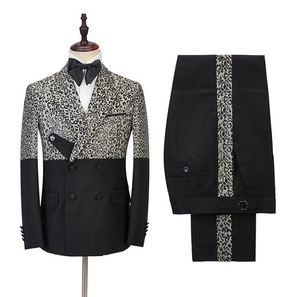 Blazer Men Golden Black Business Casual Jacket - Blazer - Top Nation - Mad Fly Essentials