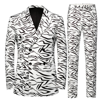 Blazer Men Leopard Striped Fashion Jacket - Blazer - POPSUIT - Mad Fly Essentials