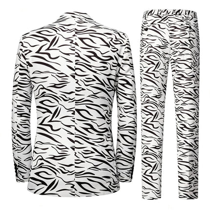 Blazer Men Leopard Striped Fashion Jacket - Blazer - POPSUIT - Mad Fly Essentials