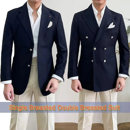 Blazer Men Slim - Fit 6XL - M Business Tuxedo Blazer - Blazer - iairay - Mad Fly Essentials