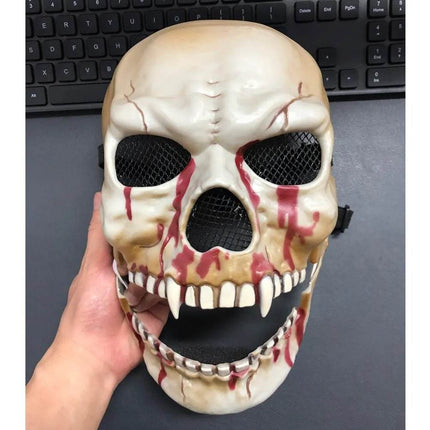 Bloody Mouth Skeleton Gothic Skull Costume Mask - Costume Mask - Top Nation - Mad Fly Essentials
