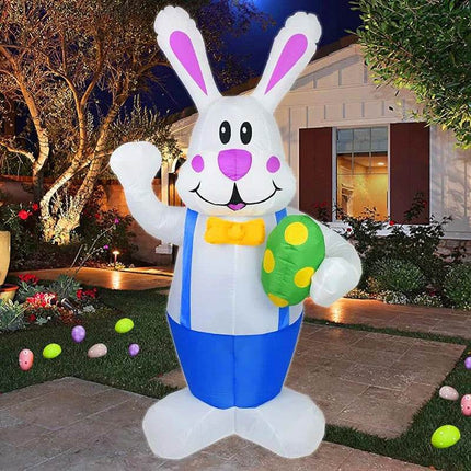 Blue Bunny Patio Inflatable Easter Decor - Easter Decor - Starry Decor - Mad Fly Essentials