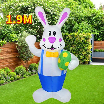 Blue Bunny Patio Inflatable Easter Decor - Easter Decor - Starry Decor - Mad Fly Essentials