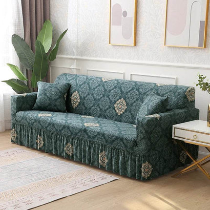 Blue Geometric Sofa Elastic 1 - 4 Slipcover - Slipcover - MKZOOM - Mad Fly Essentials