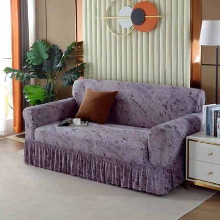 Blue Geometric Sofa Elastic 1-4 Slipcover - Mad Fly Essentials