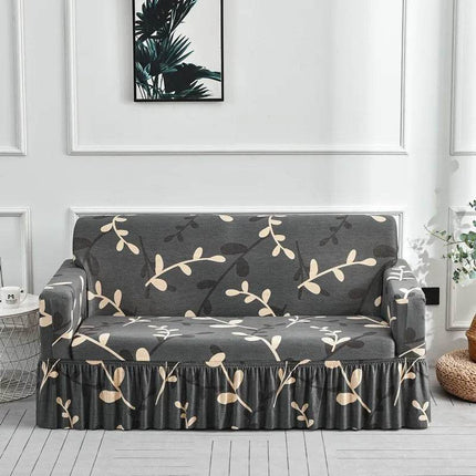 Blue Geometric Sofa Elastic 1-4 Slipcover - Mad Fly Essentials