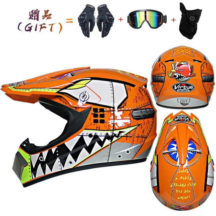 Blue Yellow Hazard 3D Full Face Motorcycle Helmet - Motorcycle Helmet - ORZ Helmets - Mad Fly Essentials
