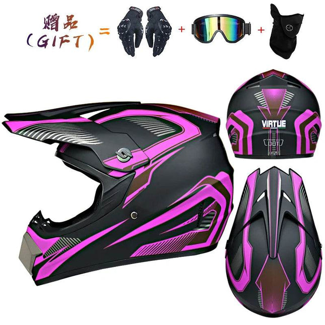 Blue Yellow Hazard 3D Full Face Motorcycle Helmet - Motorcycle Helmet - ORZ Helmets - Mad Fly Essentials