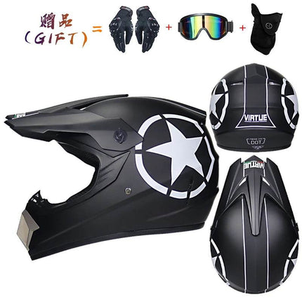 Blue Yellow Hazard 3D Full Face Motorcycle Helmet - Motorcycle Helmet - ORZ Helmets - Mad Fly Essentials