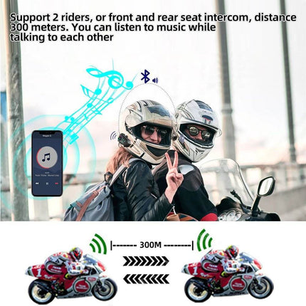 Bluetooth Motorcycle Intercom Noise - Reduction Headset Auto Essentials - Auto Essentials - Autoeye - Mad Fly Essentials