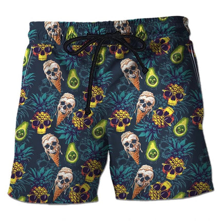Boardshorts Men 3D Abstract Mushroom Hawaiian Shorts - Boardshorts - Beach Fellow - Mad Fly Essentials