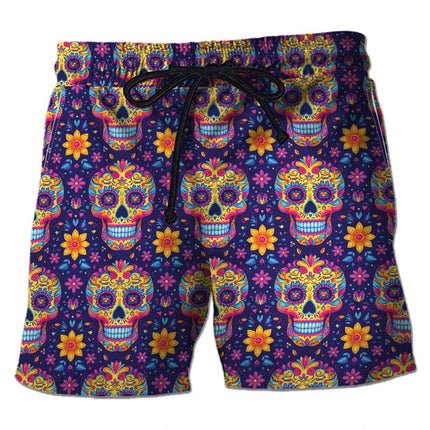 Boardshorts Men 3D Abstract Mushroom Hawaiian Shorts - Boardshorts - Beach Fellow - Mad Fly Essentials