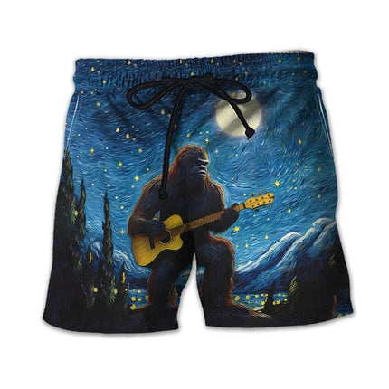 Boardshorts Men Big Foot Gorilla Funny Beach Shorts - Boardshorts - Gothica - Mad Fly Essentials