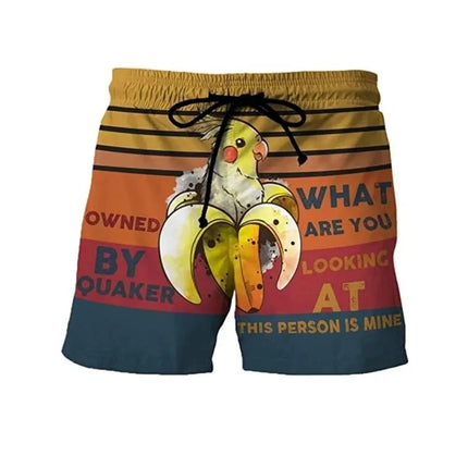 Boardshorts Men Funny Banana Crab Animal 3D Boardshorts - Boardshorts - Beach Fellow - Mad Fly Essentials