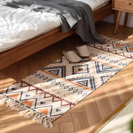 Bohemian Plaid Bedroom Living Area Rug - Area Rug - Miracle Sweet - Mad Fly Essentials