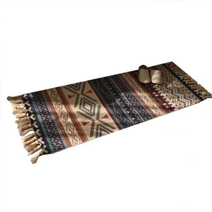 Bohemian Plaid Bedroom Living Area Rug - Area Rug - Miracle Sweet - Mad Fly Essentials