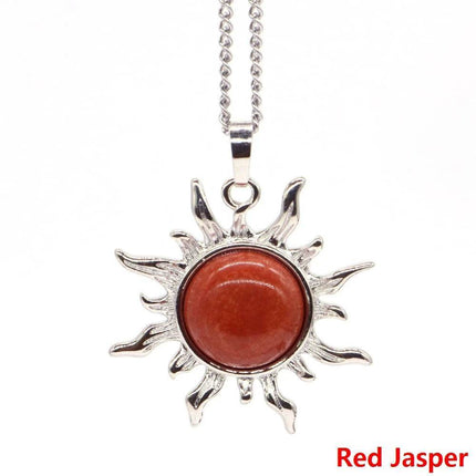 Bohemian Sun Flower Amethyst Pendant Women Accessories - Women Accessories - CSJA Jewelry - Mad Fly Essentials