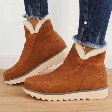 Boots Women Casual Mid-Calf Ankle Snow Footwear - Boots - Mezereon - Mad Fly Essentials