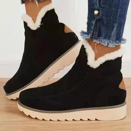 Boots Women Casual Mid-Calf Ankle Snow Footwear - Boots - Mezereon - Mad Fly Essentials