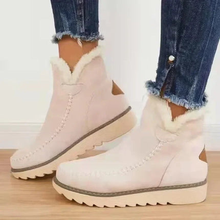 Boots Women Casual Mid-Calf Ankle Snow Footwear - Boots - Mezereon - Mad Fly Essentials