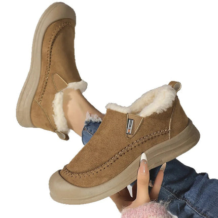 Boots Women Slip Plush Outdoor Casual Snow Footwear - Boots - Mezereon - Mad Fly Essentials